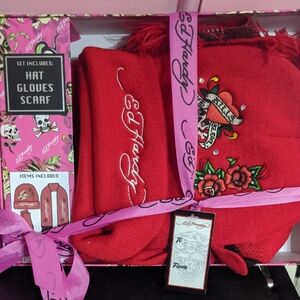 Ed Hardy Vibrant Red Accessory Trio